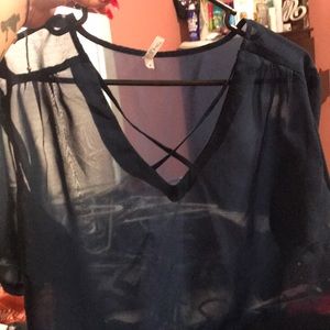 Navy blue dress shirt
